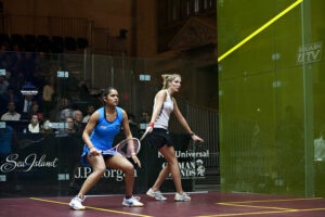 J.P. Morgan Tournament of Champions Squash 2012, from Grand Central Terminal, New York, NY on January 25. Dipika Pallikal (India) defeated Jaclyn Hawkes (New Zealand) in the women's semifinals. https://creativecommons.org/licenses/by-sa/2.0/