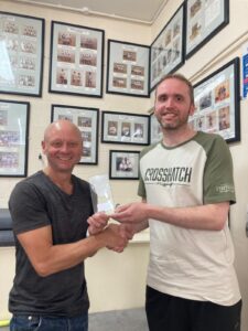 Russell Lilliebridge with Mark Jackson, Club Captain