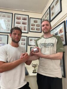 Nathan Turner with Mark Jackson, Club Captain