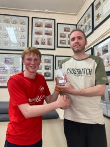 James Corrigan with Mark Jackson, Club Captain