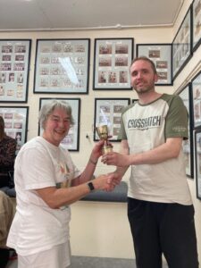 Gillian Steel with Mark Jackson, Club Captain